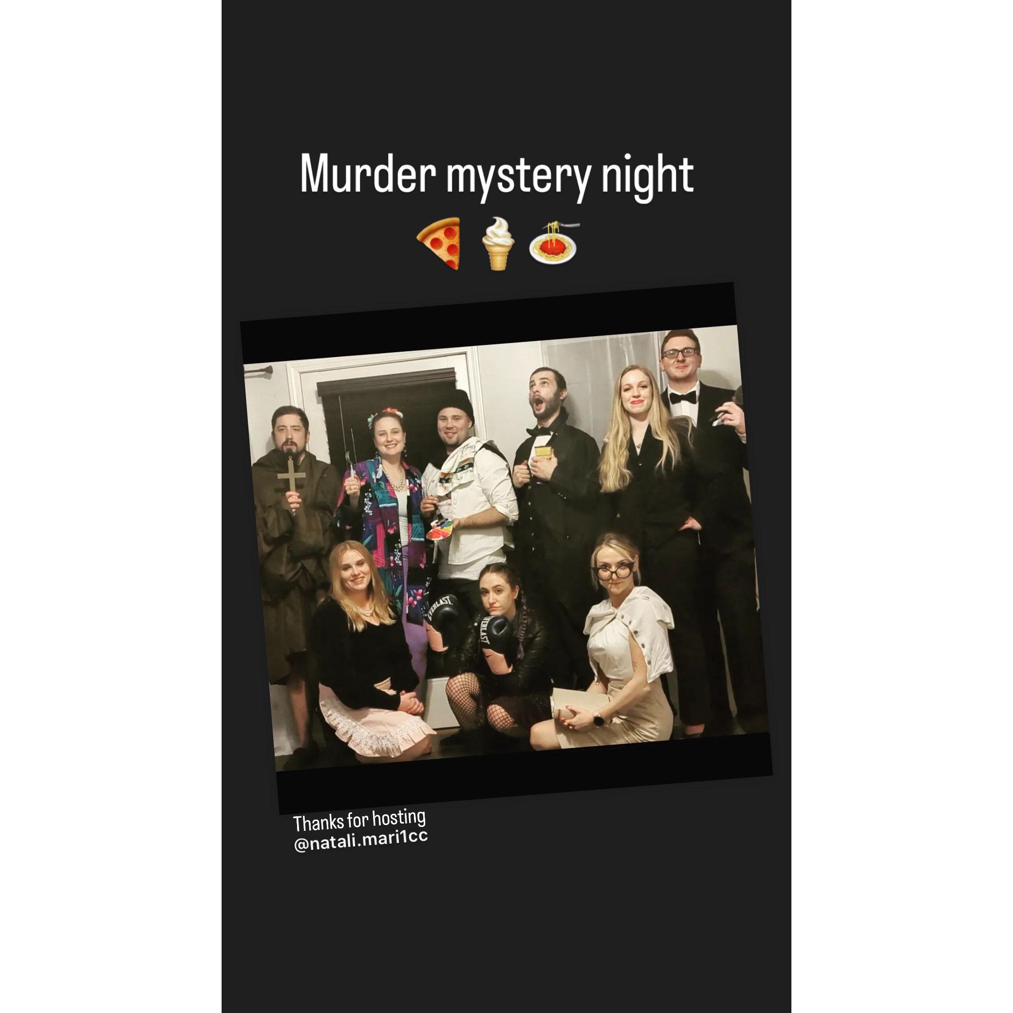 and murder mystery nights!