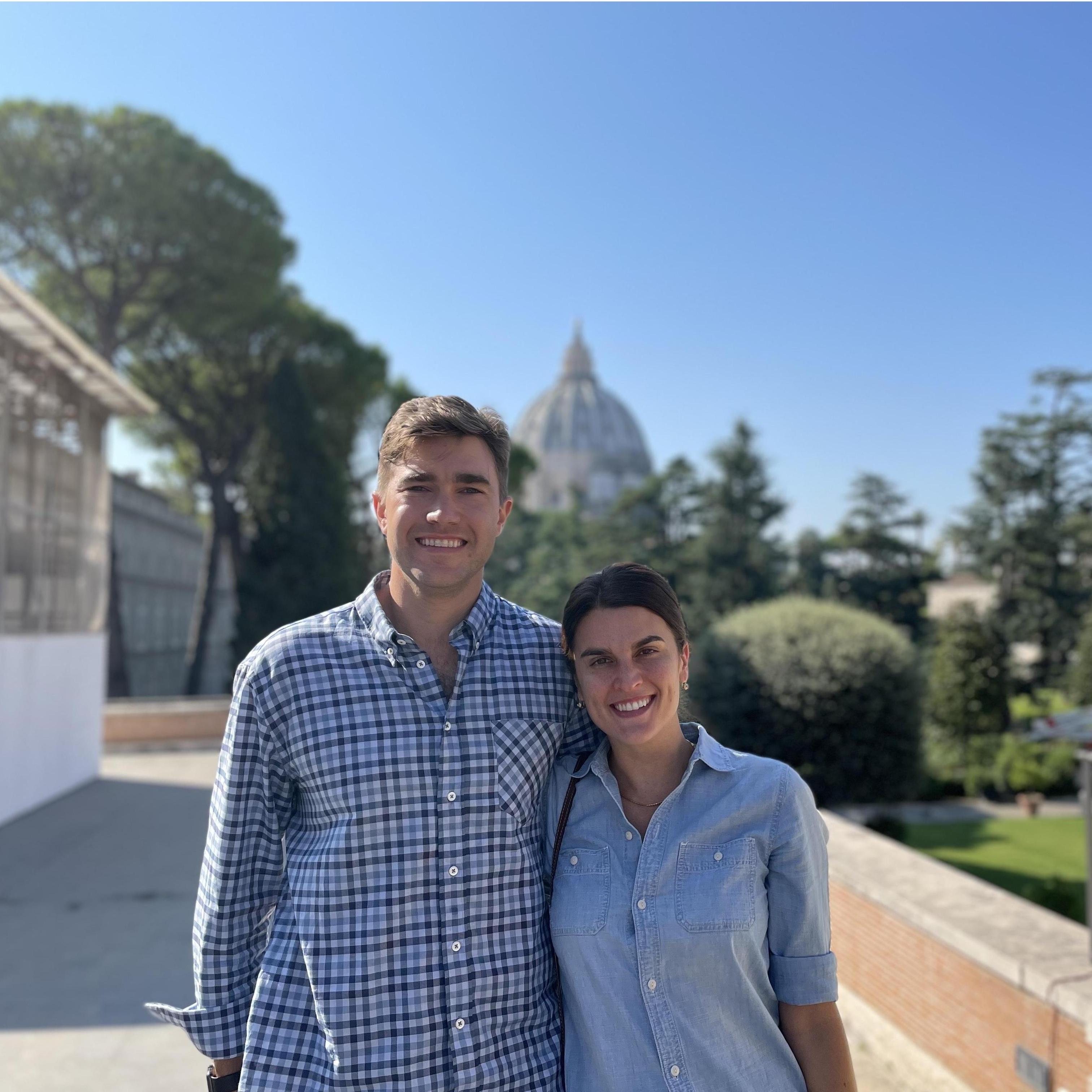 Exploring The Vatican on a summer vacation in Rome