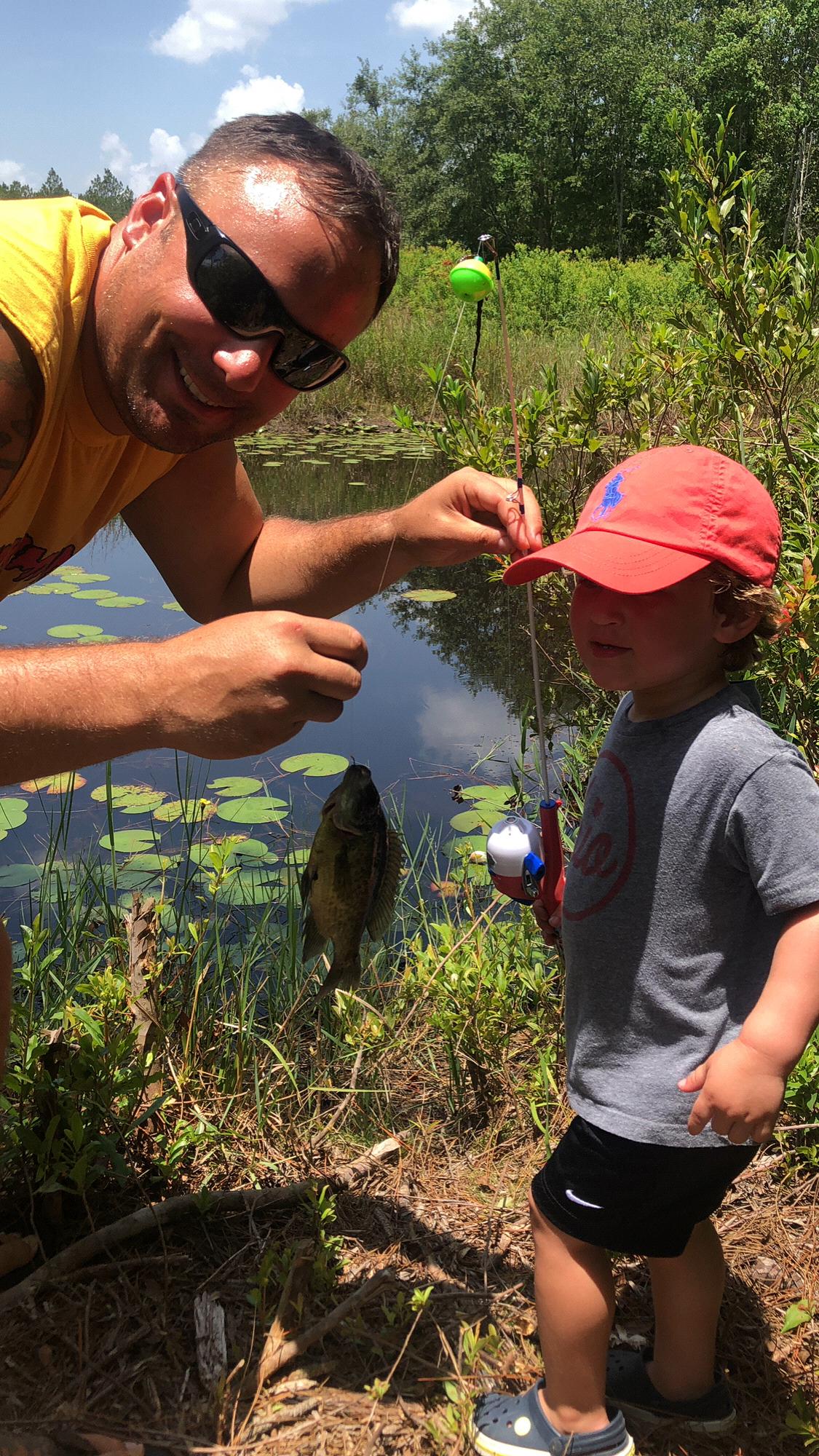 Madden’s first fish, July 2019