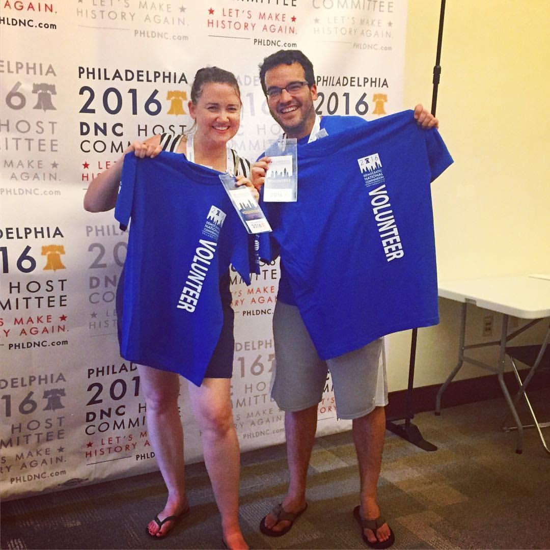 Volunteering for DNC 2016 (let's get 'em this time 2020)
