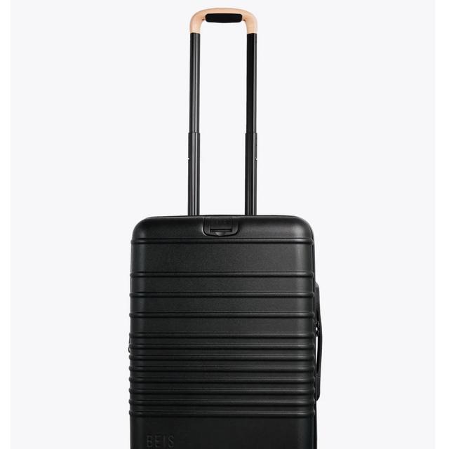 The Carry-On Roller in Black/Beige