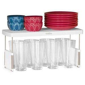 Kitchen cabinet organizer Adjustable Shelf Riser 17.3" White - YouCopia