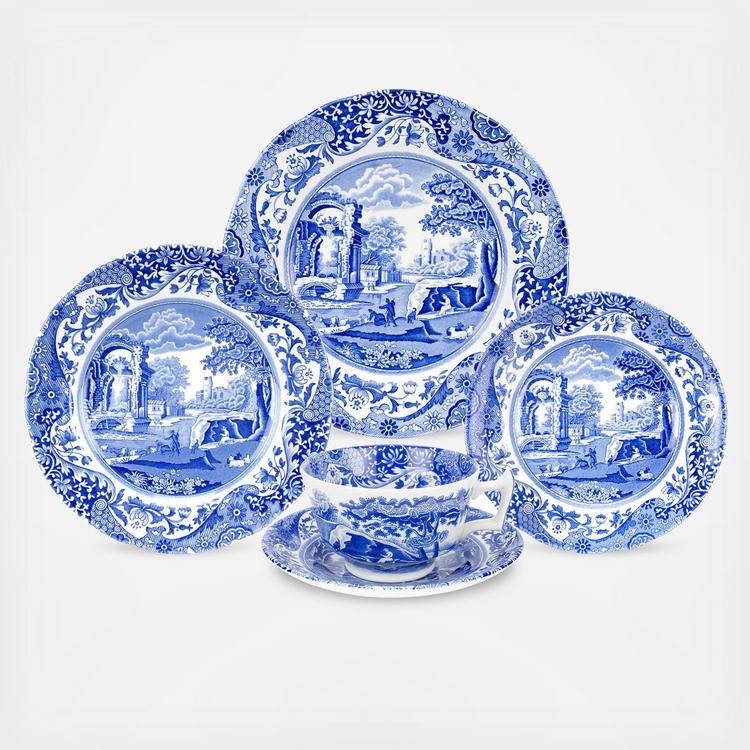 Spode ミニプレートを ブルールームコレクション（ウィロー） スポード パッチワークウィロー　プレート5枚 食器