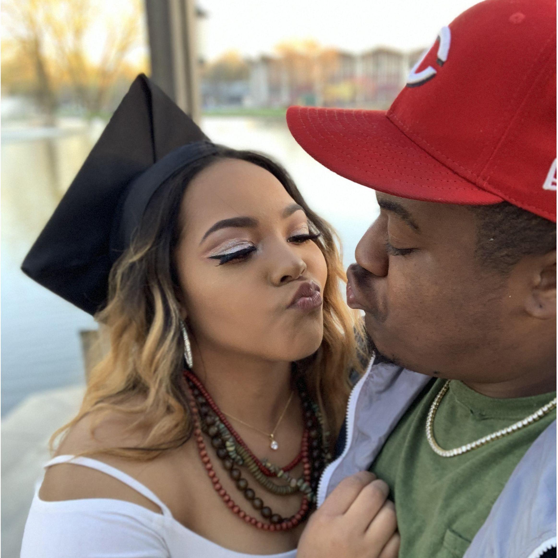 Being silly in between taking college grad pics