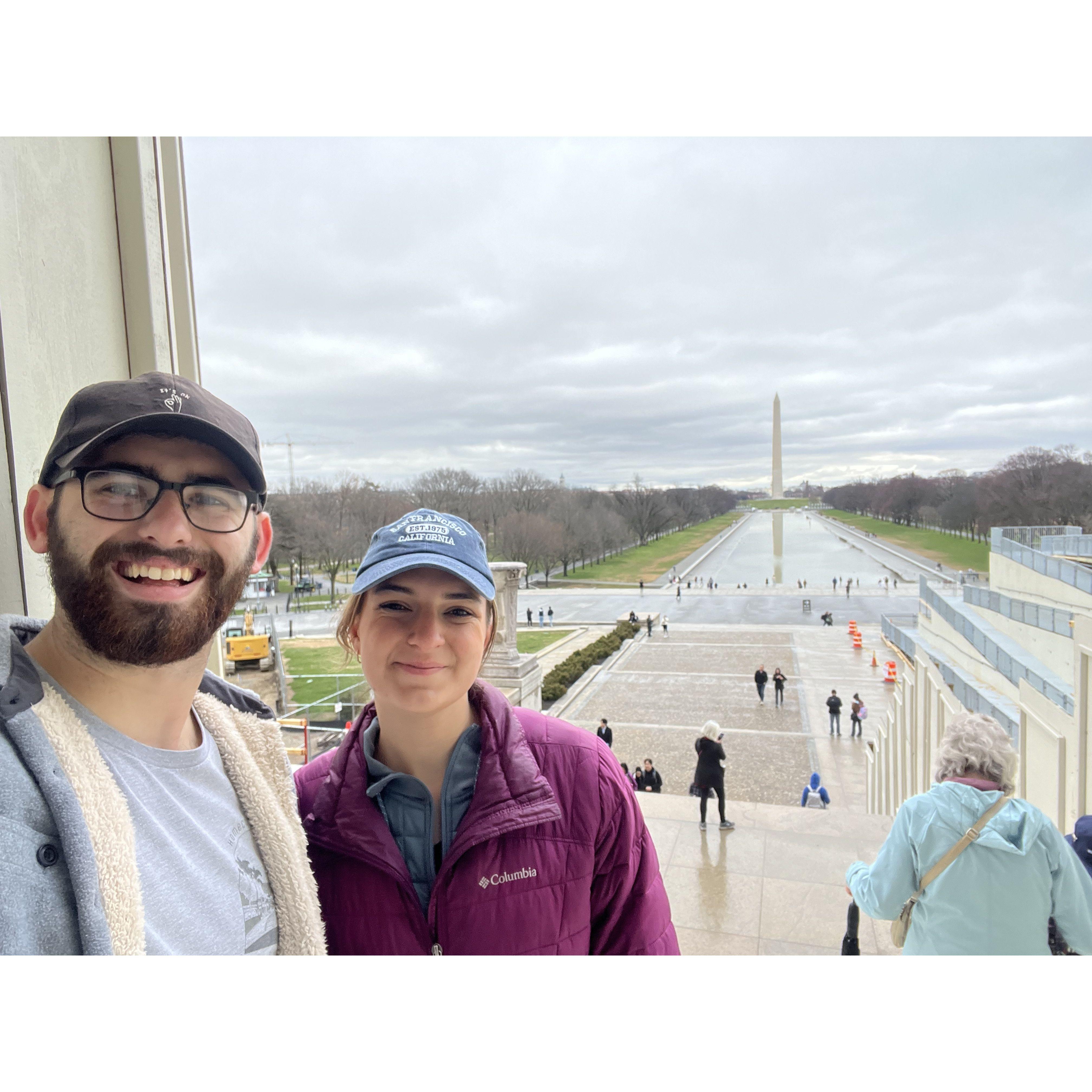 Washington DC, view from Lincoln Memorial, Mar 2024