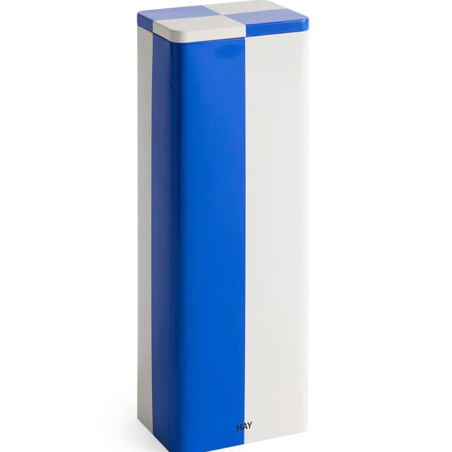 HAY Tin Container - Blue/ Off White