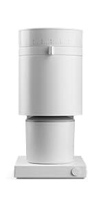 Fellow Opus Conical Burr Coffee Grinder - All Purpose Coffee Grinder Electric - Espresso Grinder with 41 Settings for Espresso, Drip, French Press, & Cold Brew - Matte White