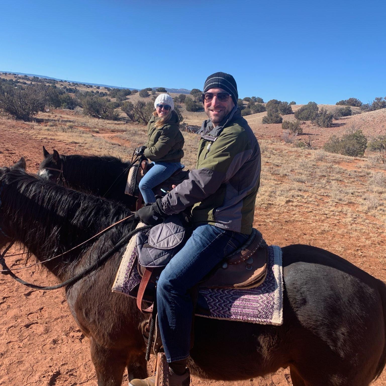 Riding past Georgia O'keefe's house