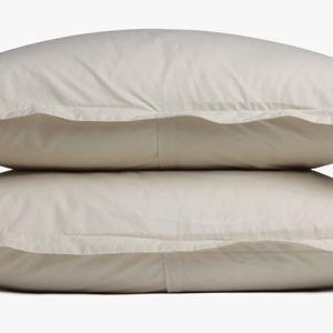 Brushed Cotton Sham Set (Bone) - King