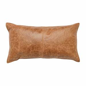 Sabrea Leather Lumbar Pillow