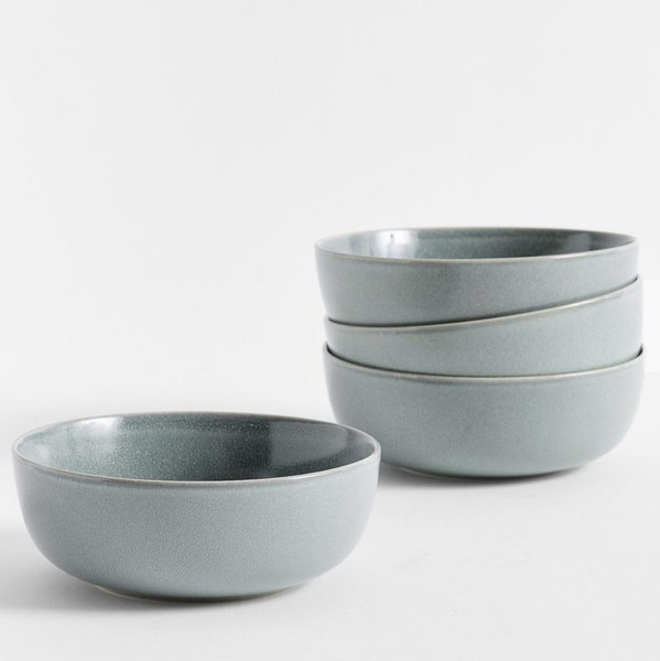 Mason Stoneware Cereal Bowls- Set of 4 - Chambray