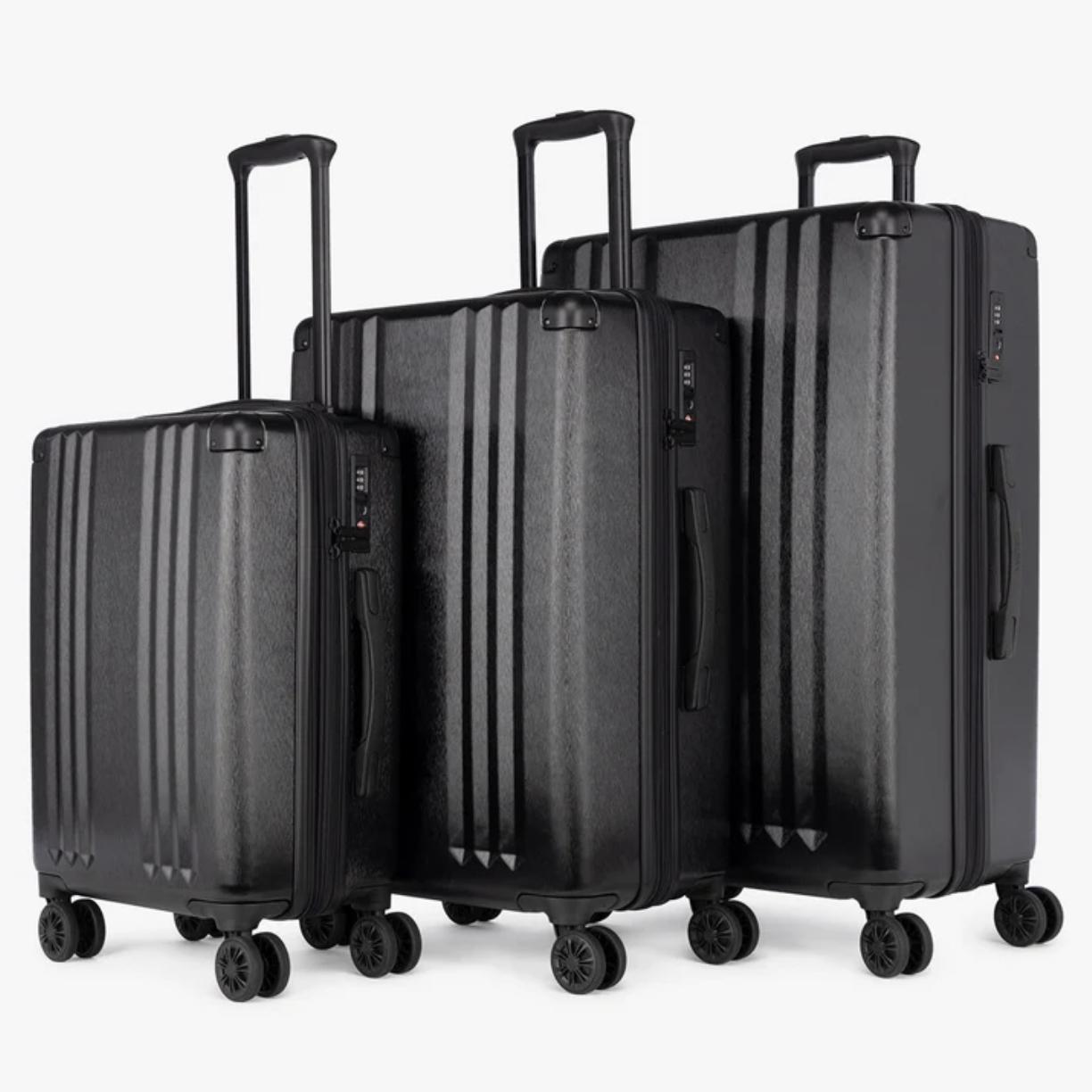 Ambeur 3-Piece Luggage Set (Black)