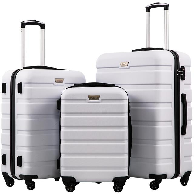 COOLIFE Luggage 3 Piece Set Suitcase Spinner Hardshell Lightweight TSA Lock YD13