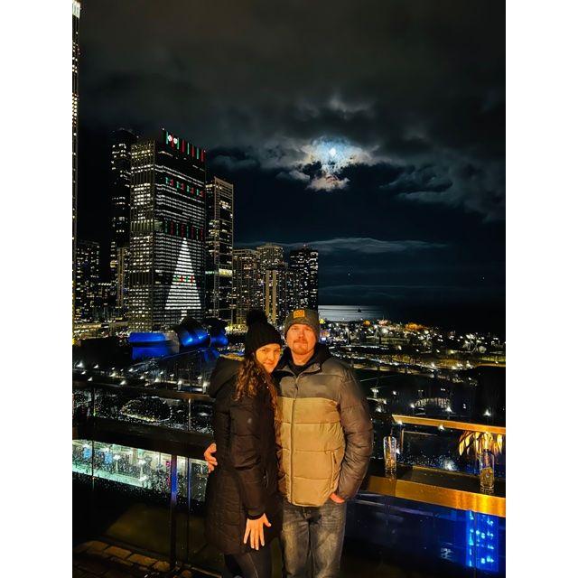 Alex's first time in Chicago.