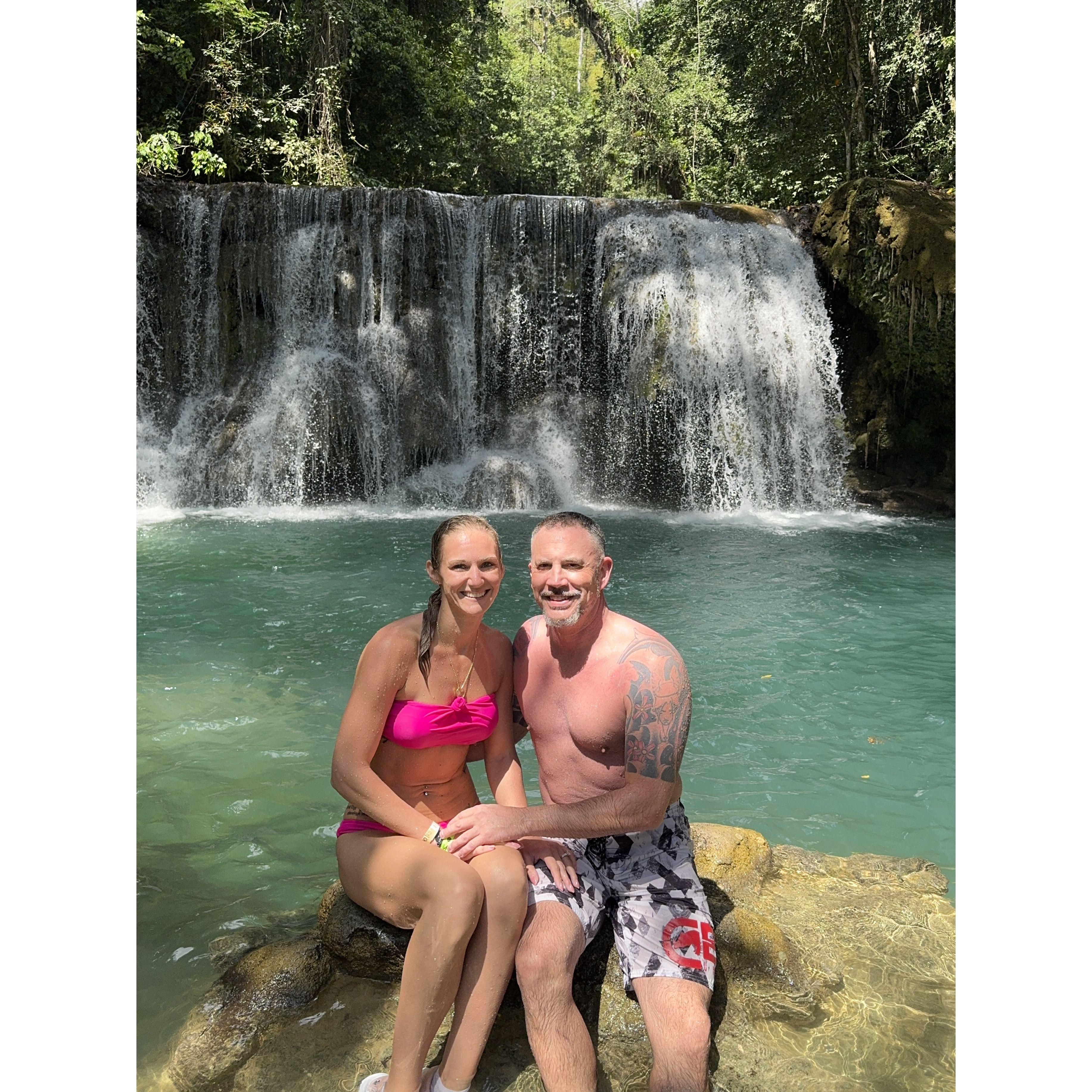 Exploring the falls of Jamaica