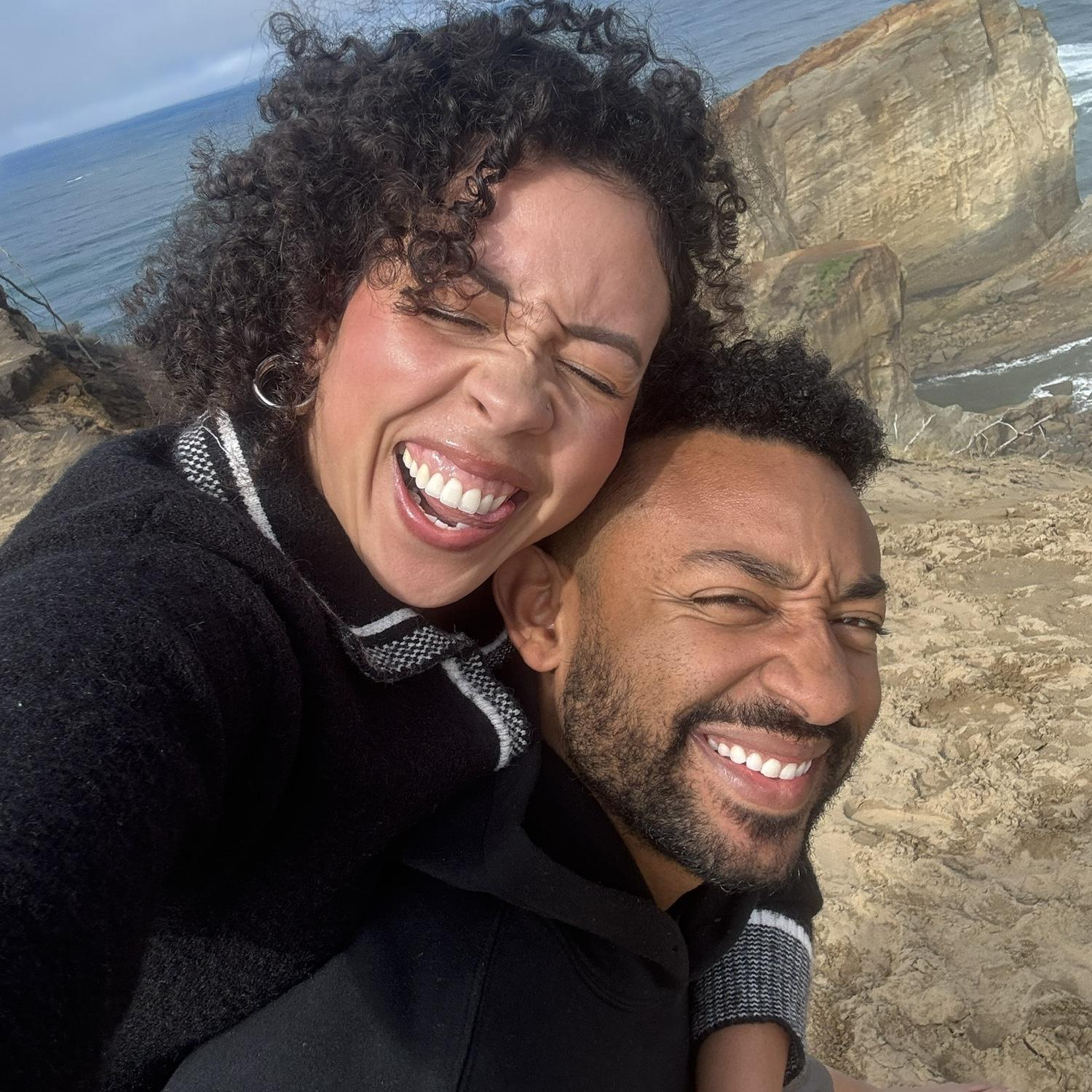 We climbed a sand mountain, which was worth the beauty at the top 🏜️