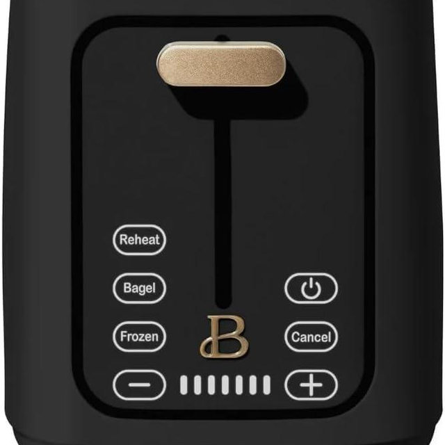 Beautiful 2-Slice Toaster by Drew Barrymore – Touch Display, 7 Shade Settings, Extra-Wide Slots, High-Lift Lever, Removable Crumb Tray (Black Sesame)