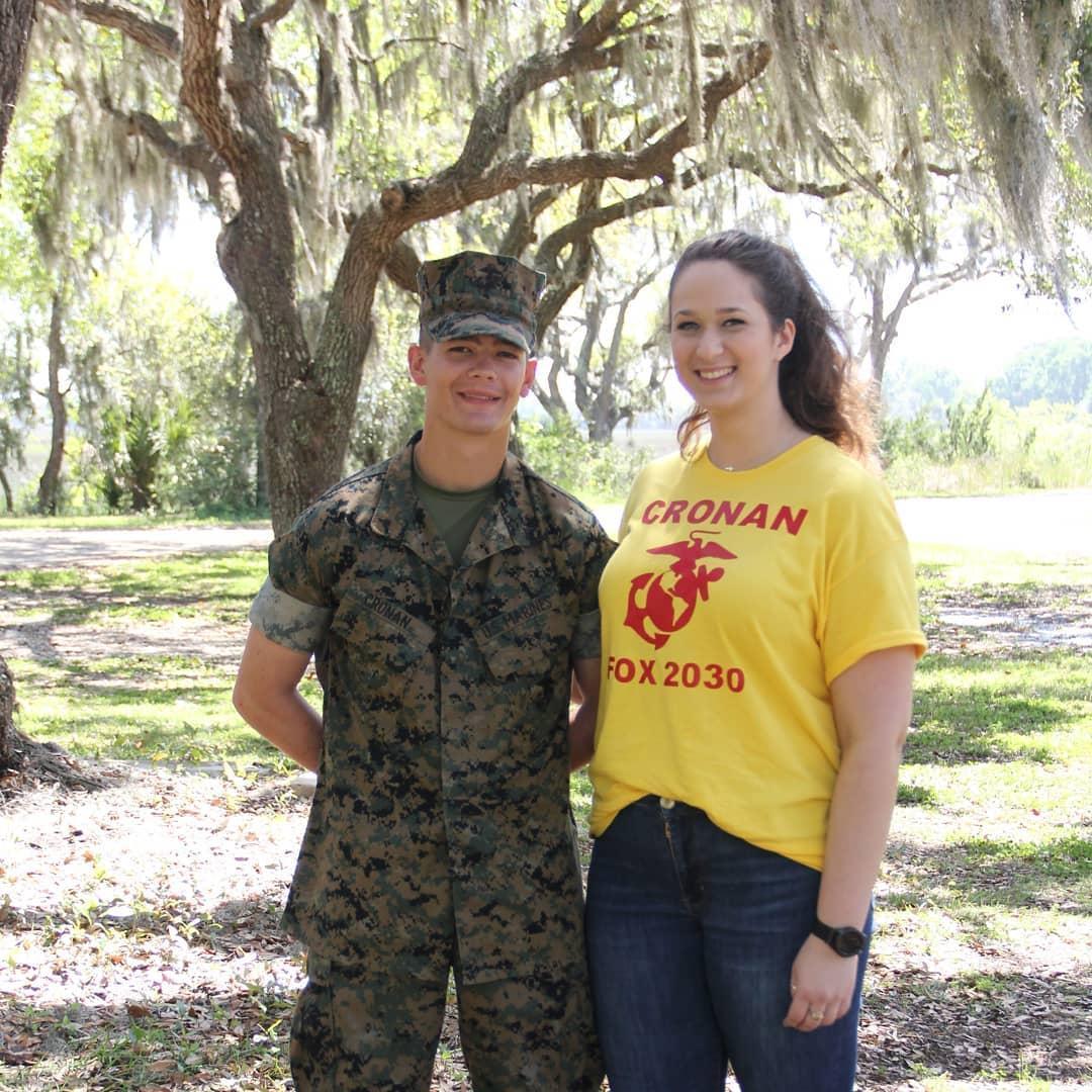 Picking up Mike from Paris Island!