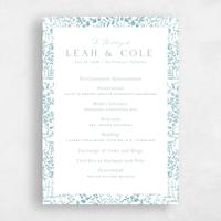 Blue Wedding Program - Ronneby