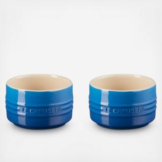 Round Ramekin Straight Wall, Set of 2