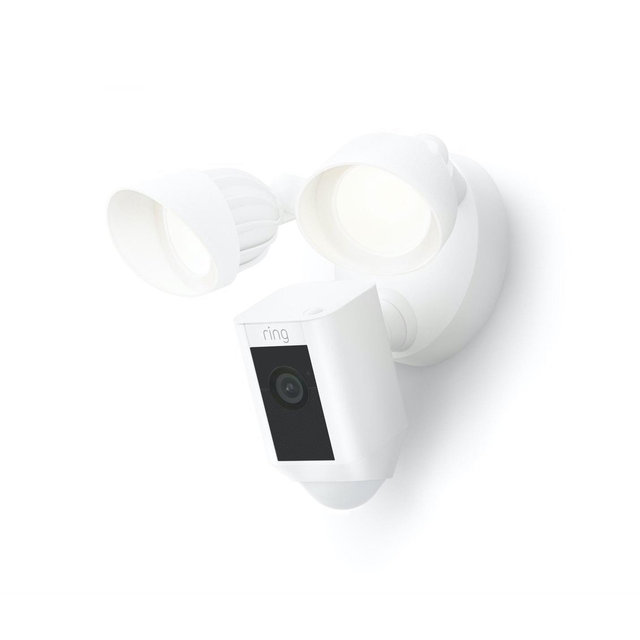 Ring Floodlight Cam Wired Plus Security Camera - White
