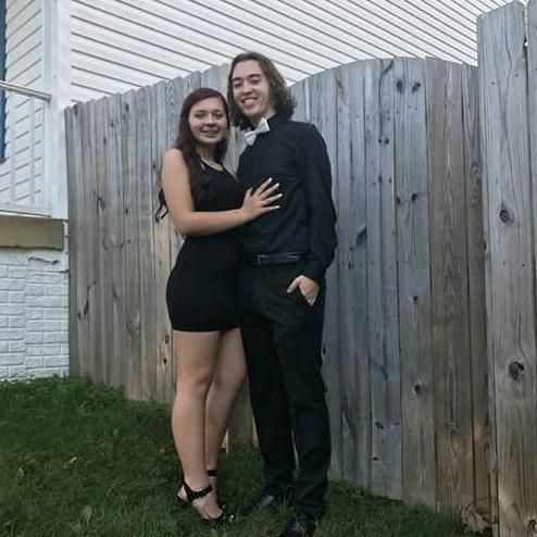 Another homecoming photo, because look how young the husband and wife to be look!