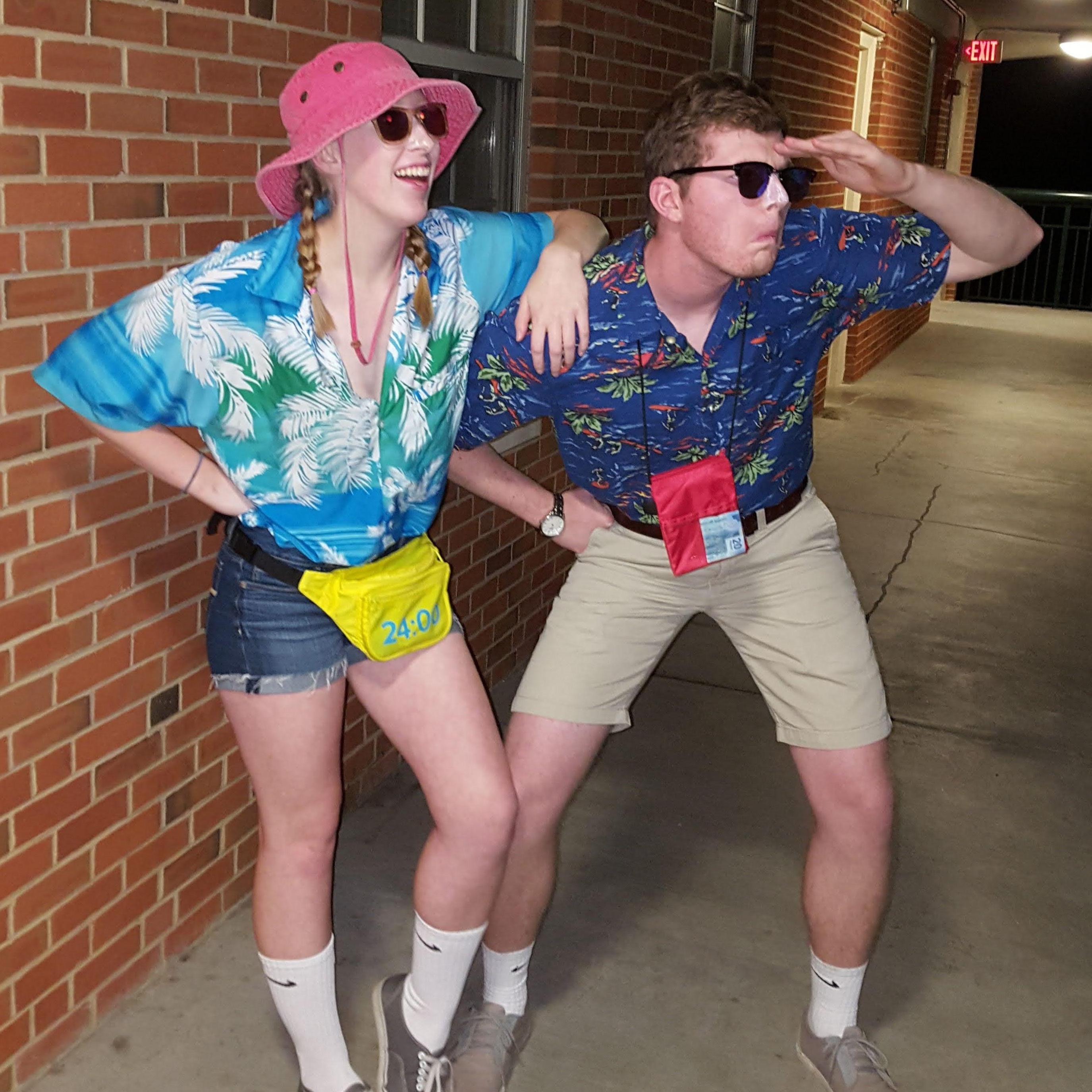 In addition to our shared love of wearing Hawaiian shirts, we also realized we each enjoyed creative Halloween costumes!