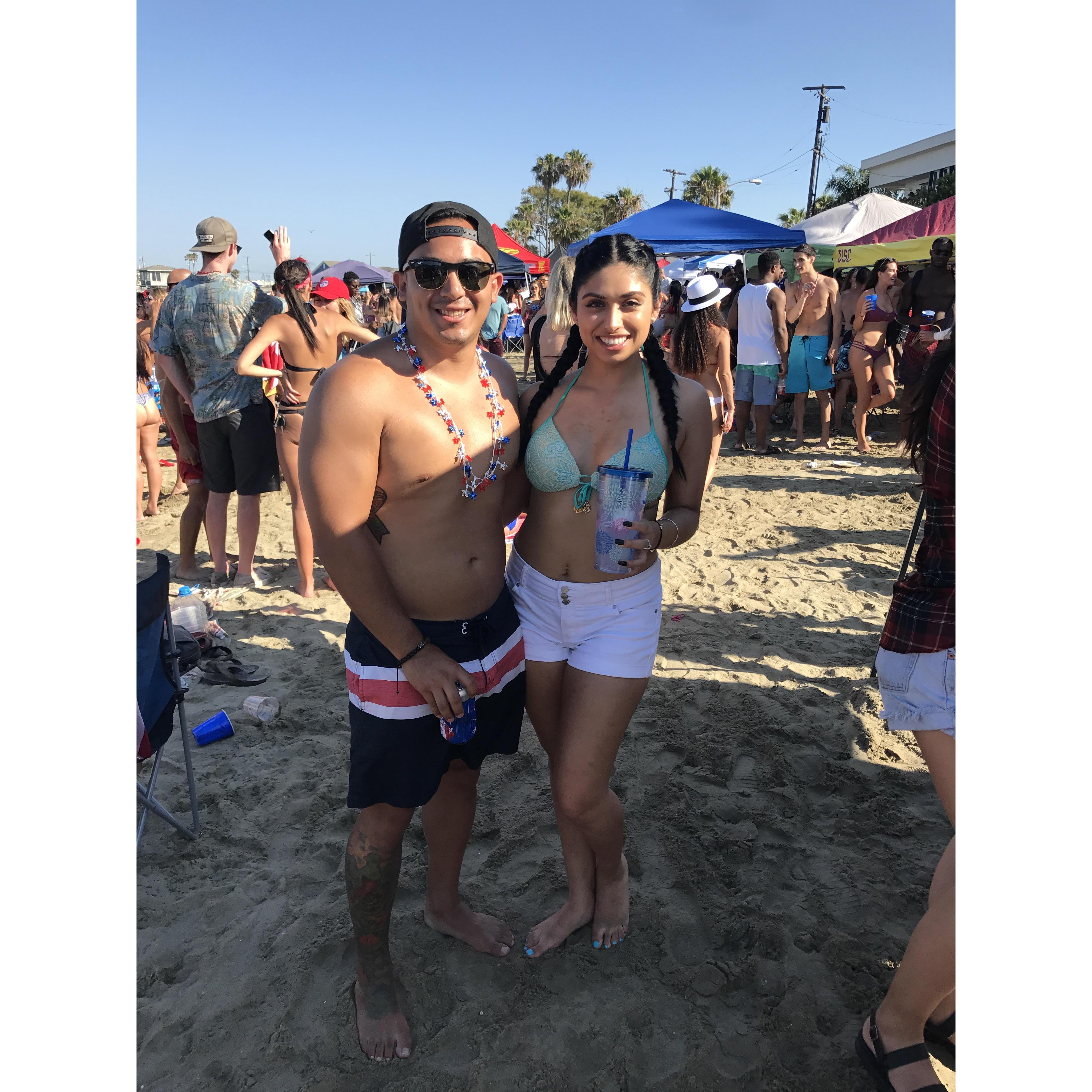 Our first 4th of July together.