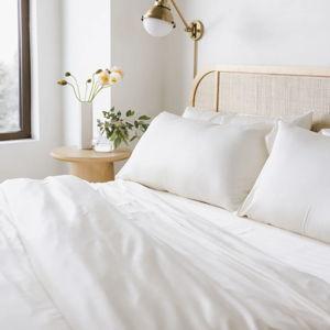 Bamboo Bedding Deluxe Bundle - Bamboo Viscose, Cream, Queen