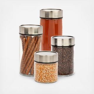 Date Dial 4-Piece Canister Set