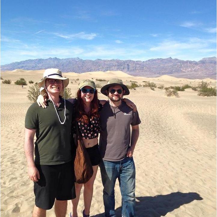 Tim's glorious "dad hat" protected him during this particularly sizzling rendezvous to Death Valley.