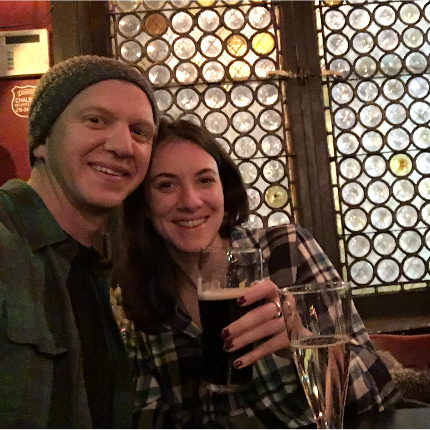 NYE 2017! Ringing in the new year with a Guinness and some bubbly!