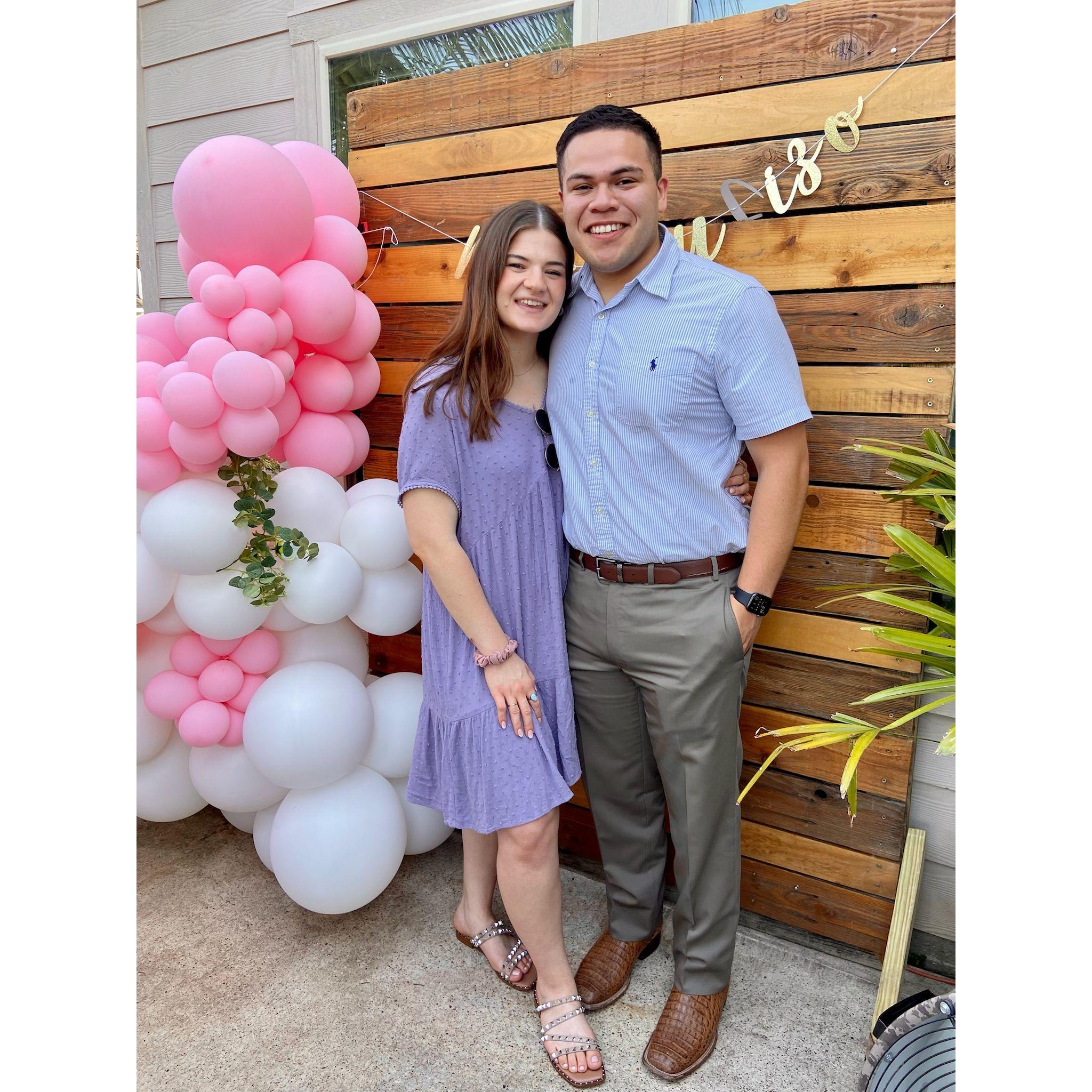 Taken at Emi's (Gillermo's Goddaughter and Neice) baptism! Caitlyn met Gillermo's family this weekend and felt right at home.