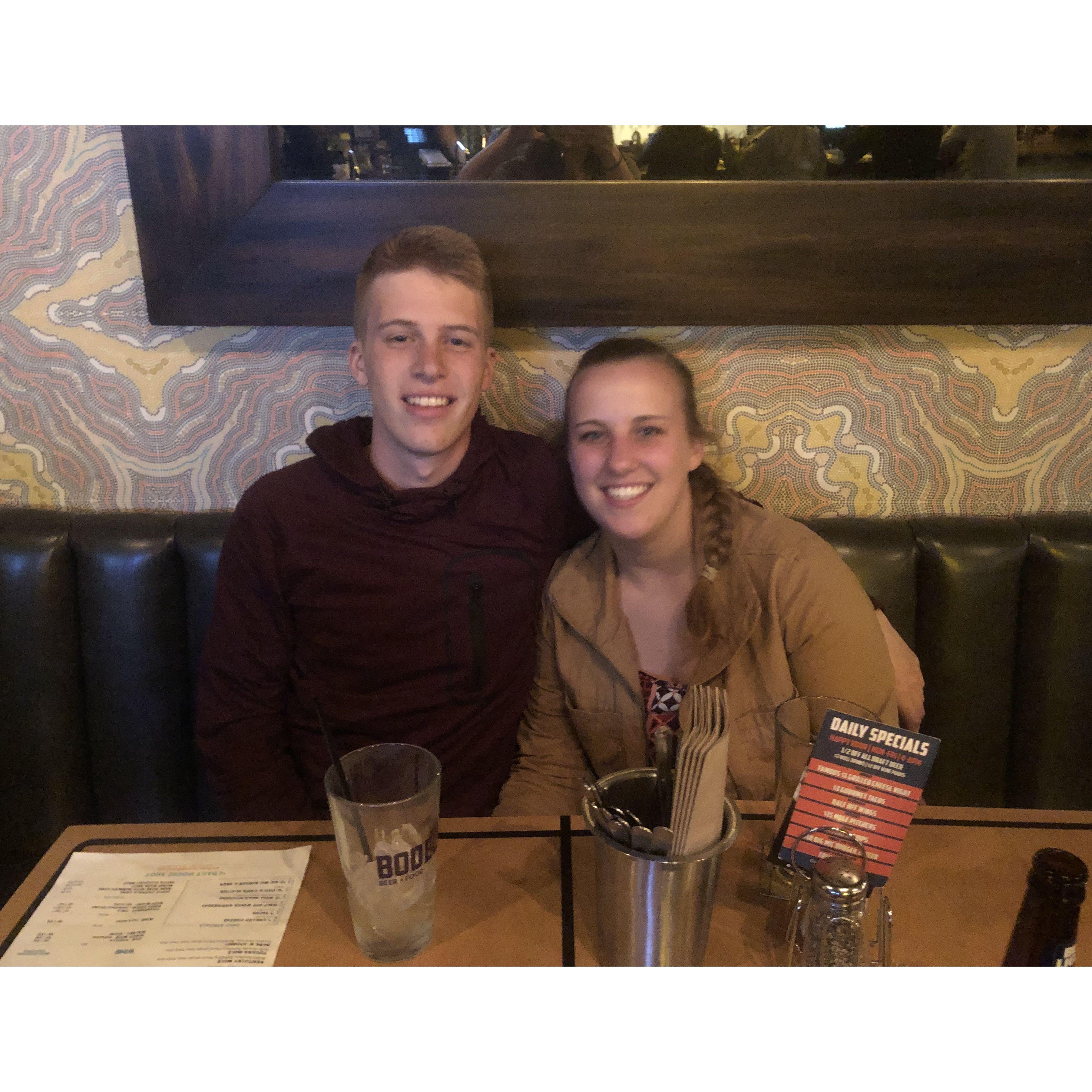 One of the first pictures of the two of us