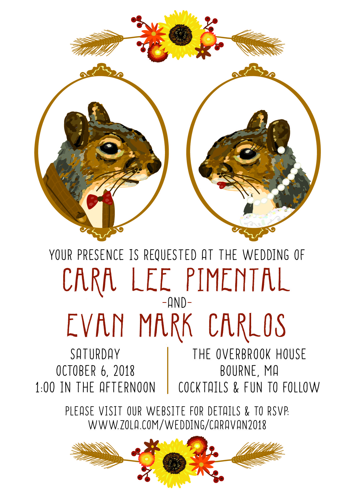 The Wedding Website of Cara Pimental and Evan Carlos