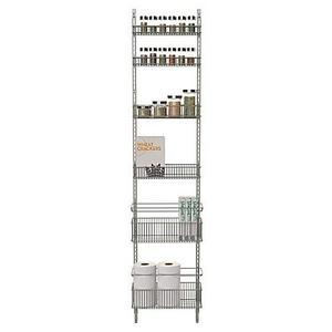 .ORG Premium Over-the-Door Steel Frame Pantry Organizer in Nickel