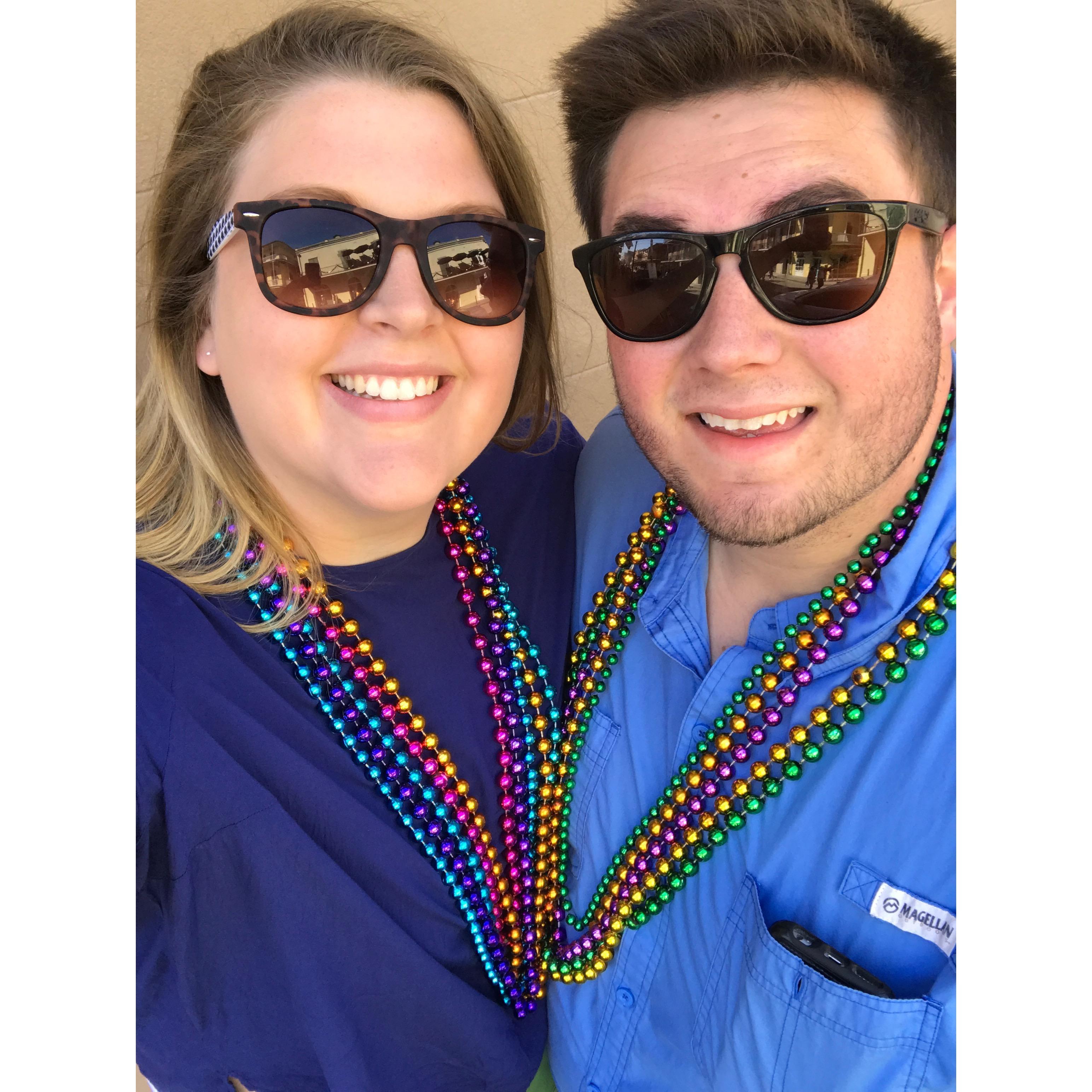 Our first Mardi Gras!