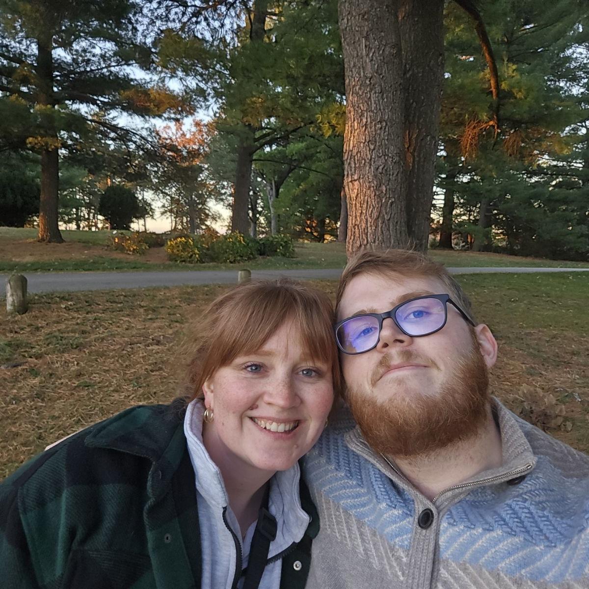 Drew proposed at the Morton Arboretum.