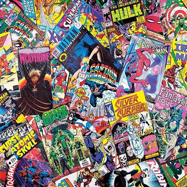 Springbok's 1000 Piece Jigsaw Puzzle Comic Books Galore, Multi