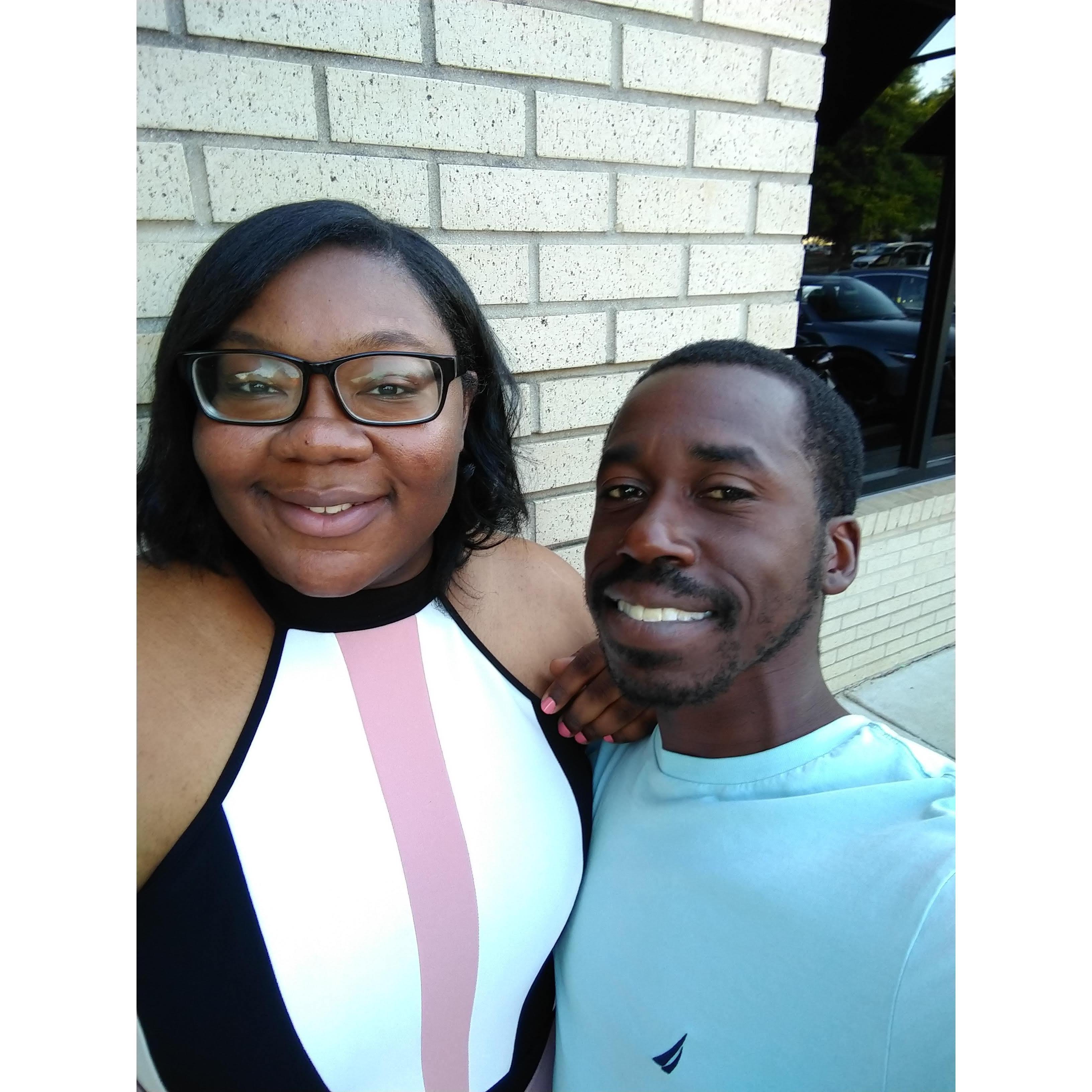 Out eating with love bug