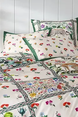 Maeve by Anthropologie Cotton Printed Duvet Cover
