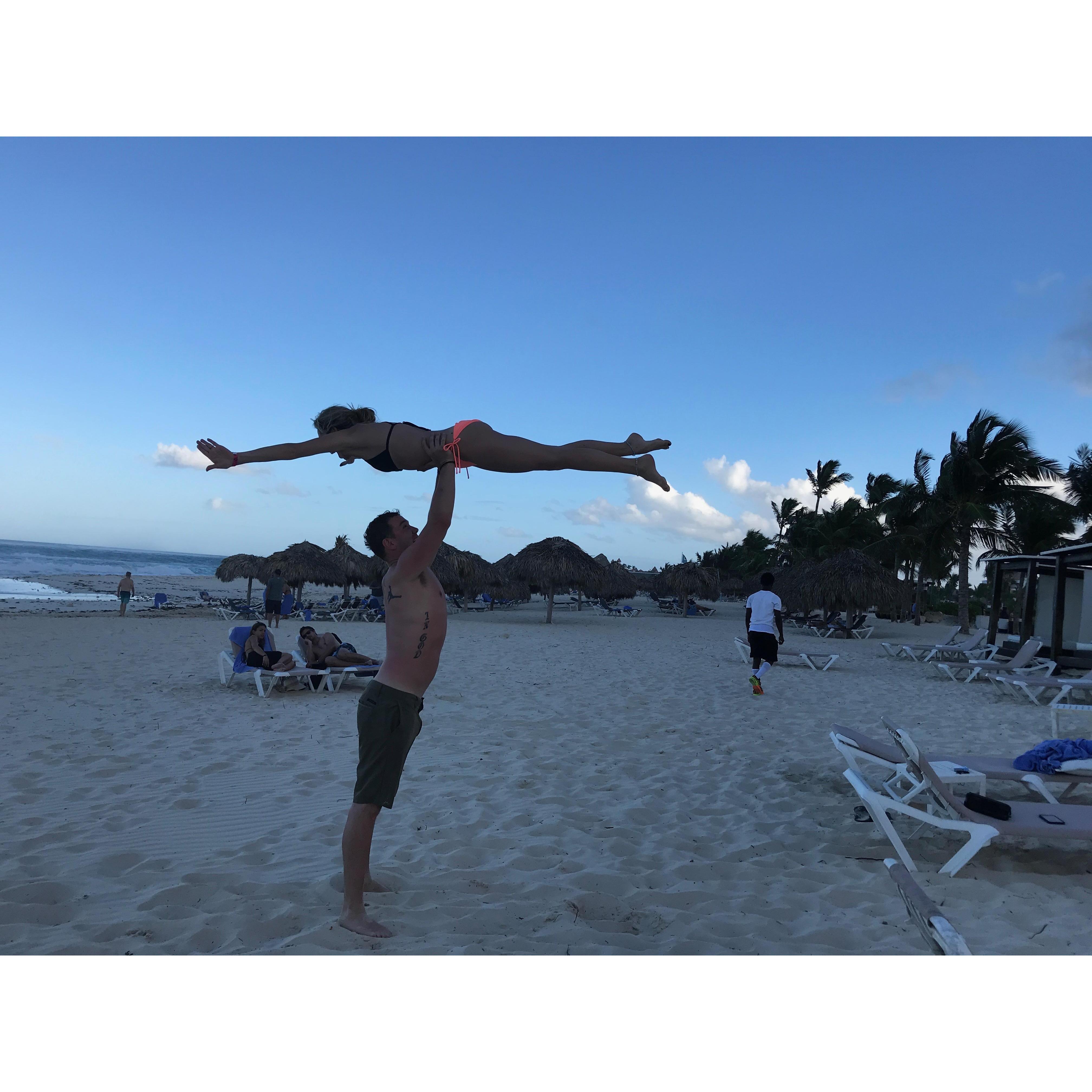 We mastered the Dirty Dancing lift!!!!
