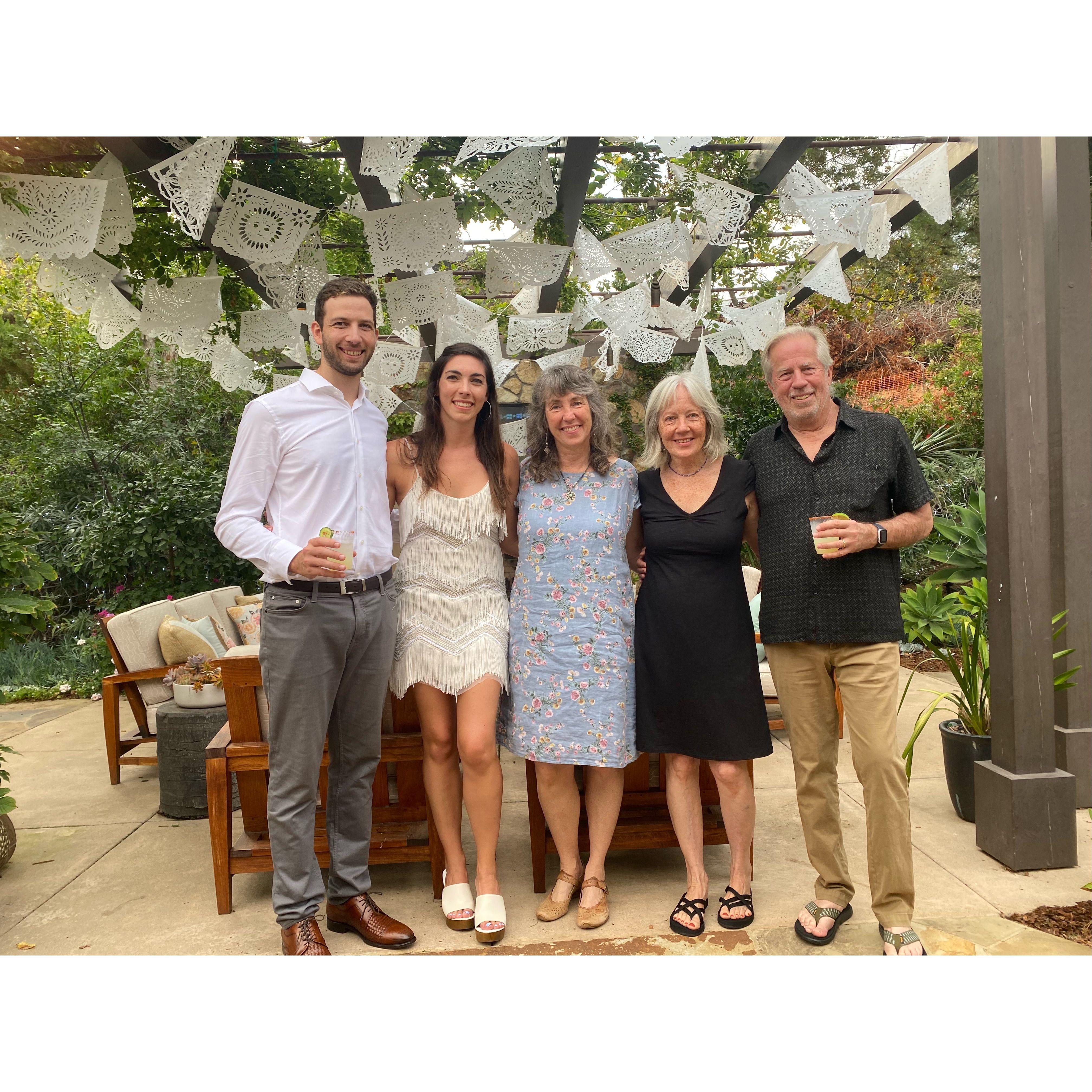 With Dana, Aunt Joan, and Uncle Barry