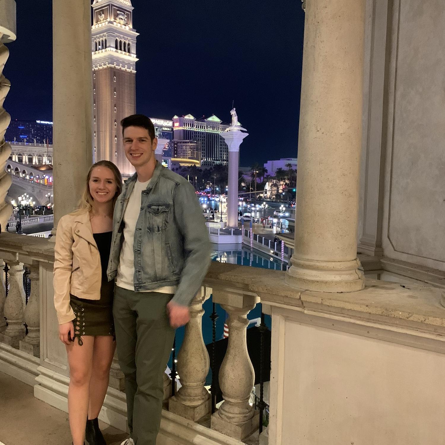 We hit the jackpot in Vegas.