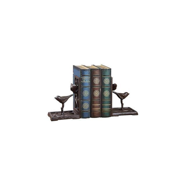 Cast Iron Bird Bookends Brown - 3R Studios