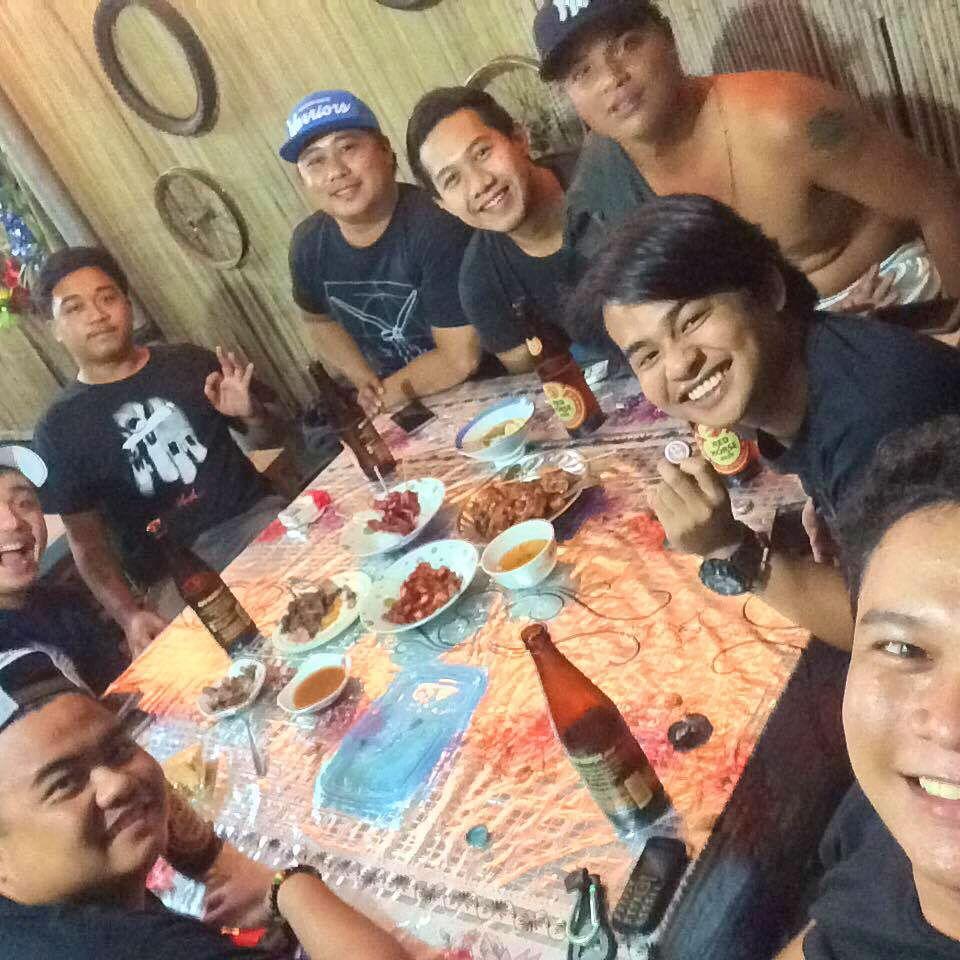 Jerome with his Demolay brothers, now entourage.