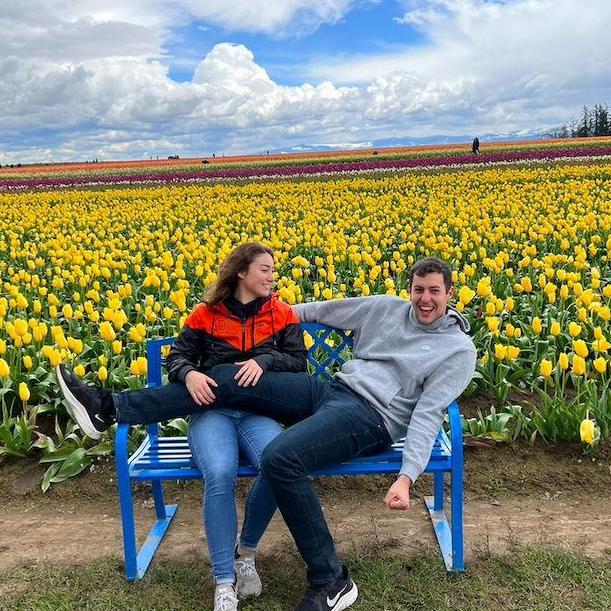Love in bloom.