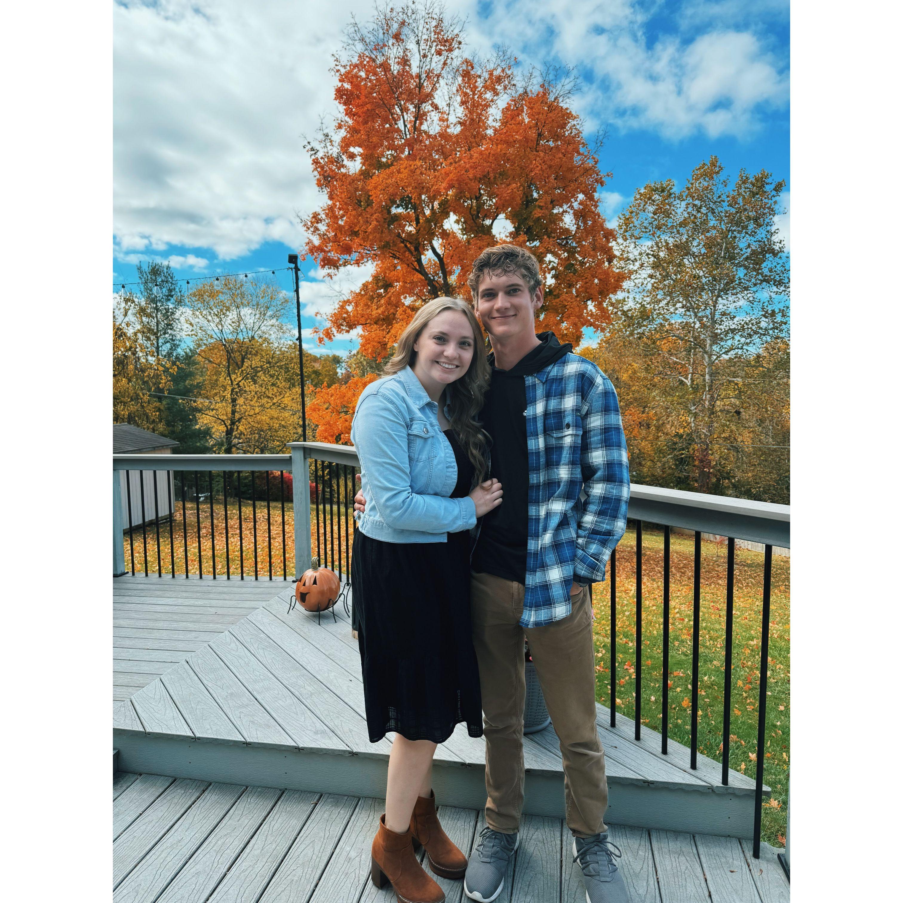 Our first picture as a couple