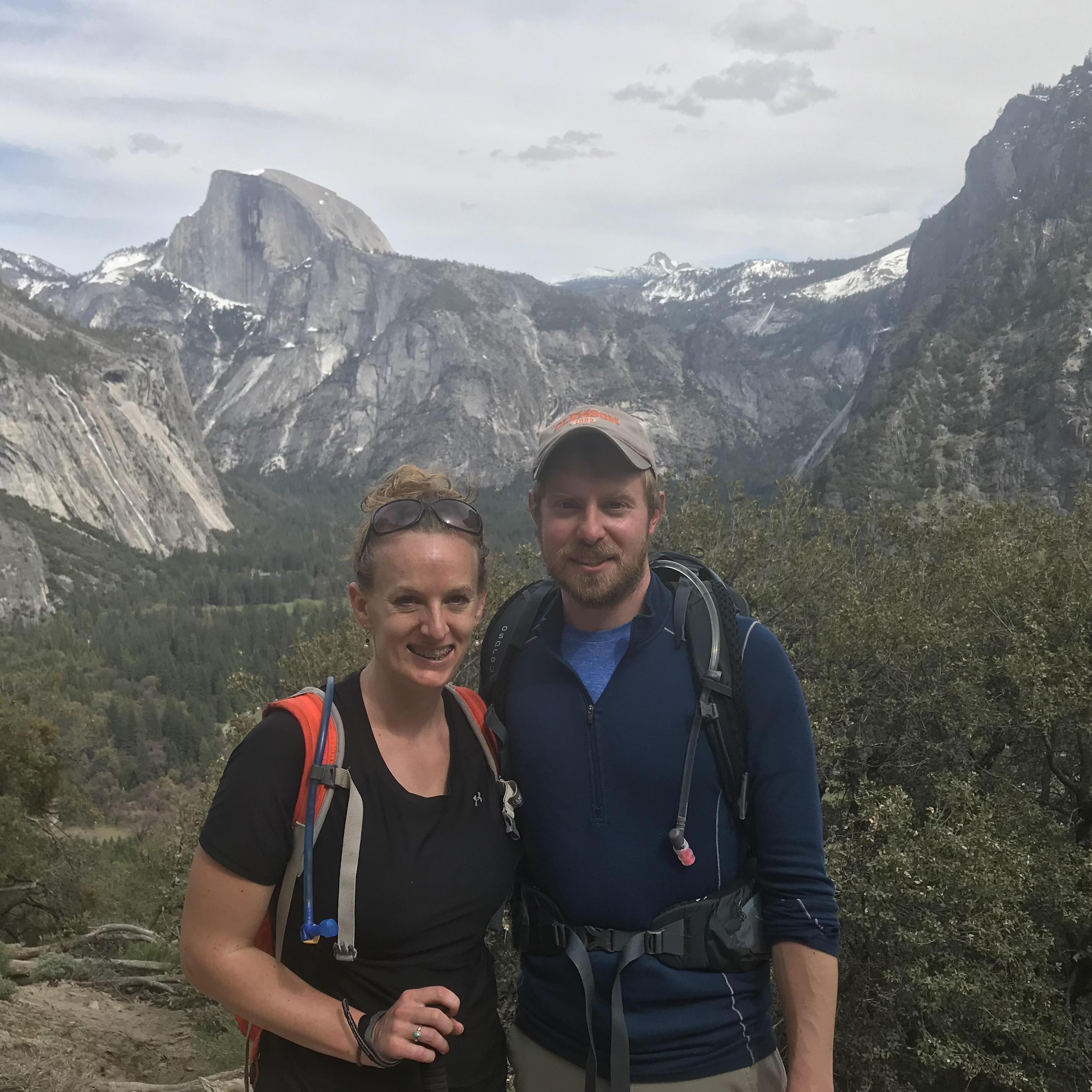 Checking upper Yosemite falls off our California bucket list