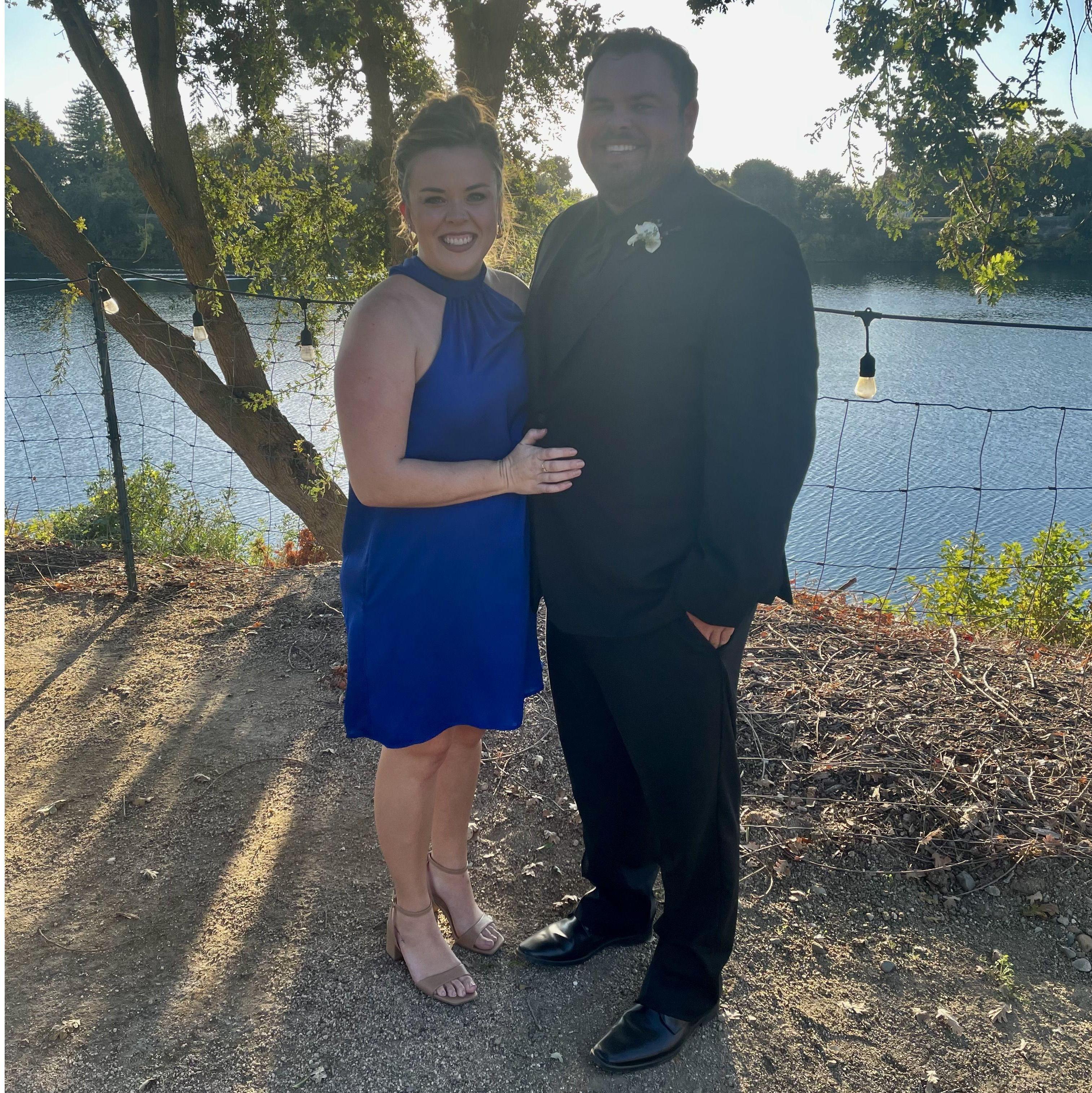 At the Miller wedding - Zach was in this wedding and Cody is now in our wedding.